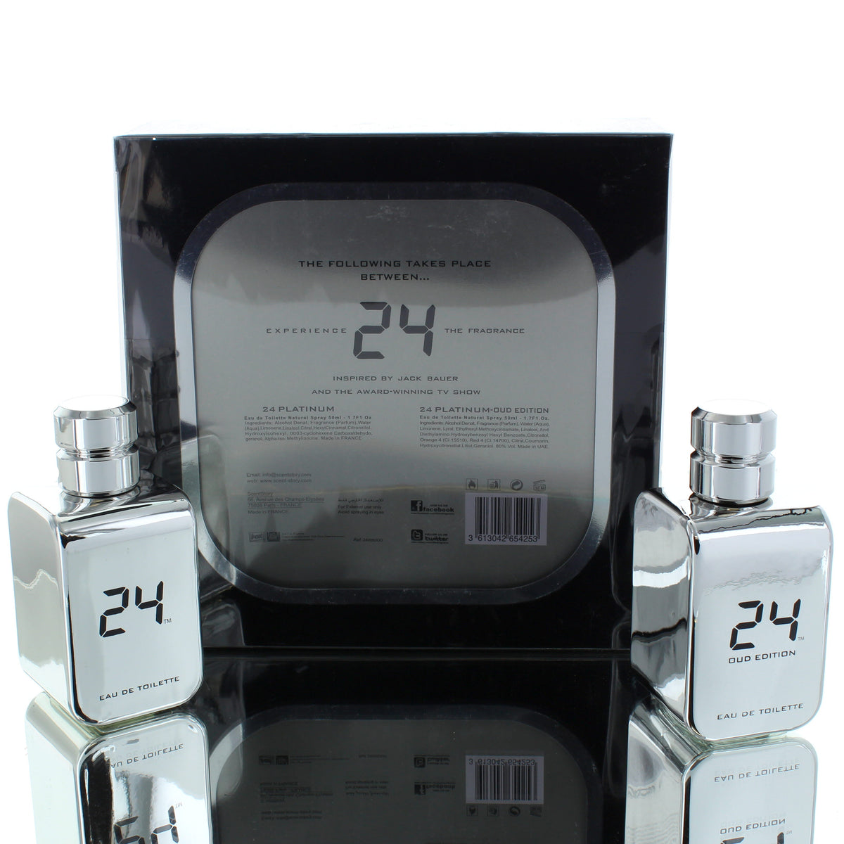 24 Platinum by ScentStory For Man/Woman Eau De Toilette Perfume Gift Set