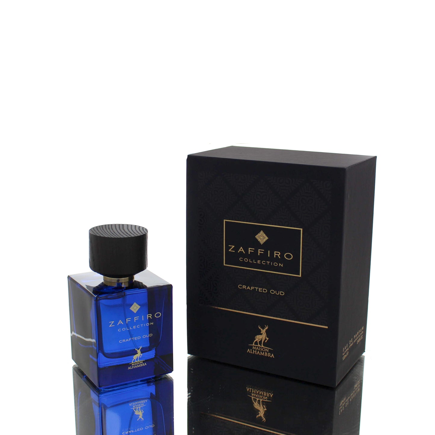 Lattafa AlHambra Zafiro Collection Crafted Oud For Man/Woman Eau De Parfum Perfume Boxed
