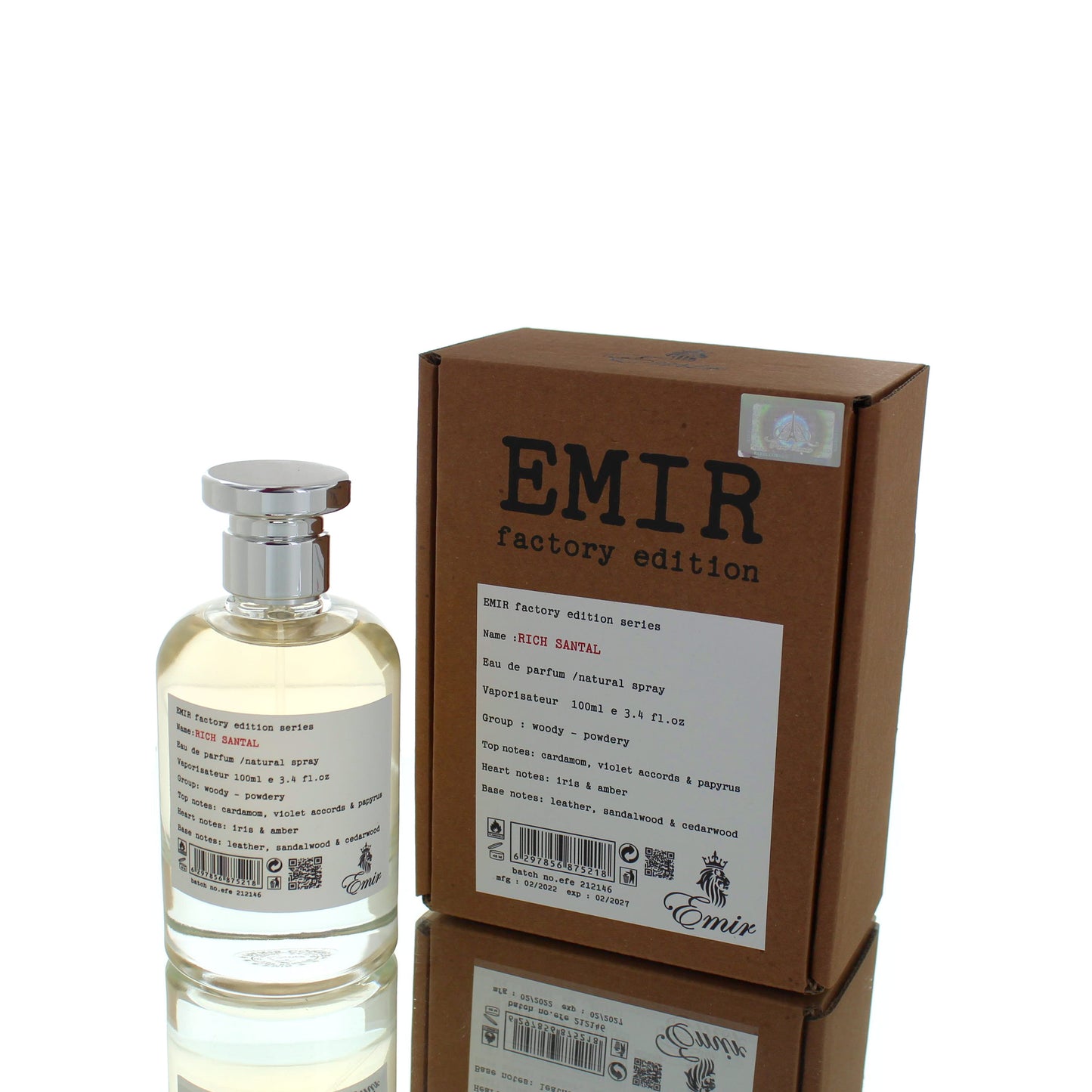 Paris Corner Emir Rich Santal For Man/Woman Eau De Parfum Perfume Pre-owned
