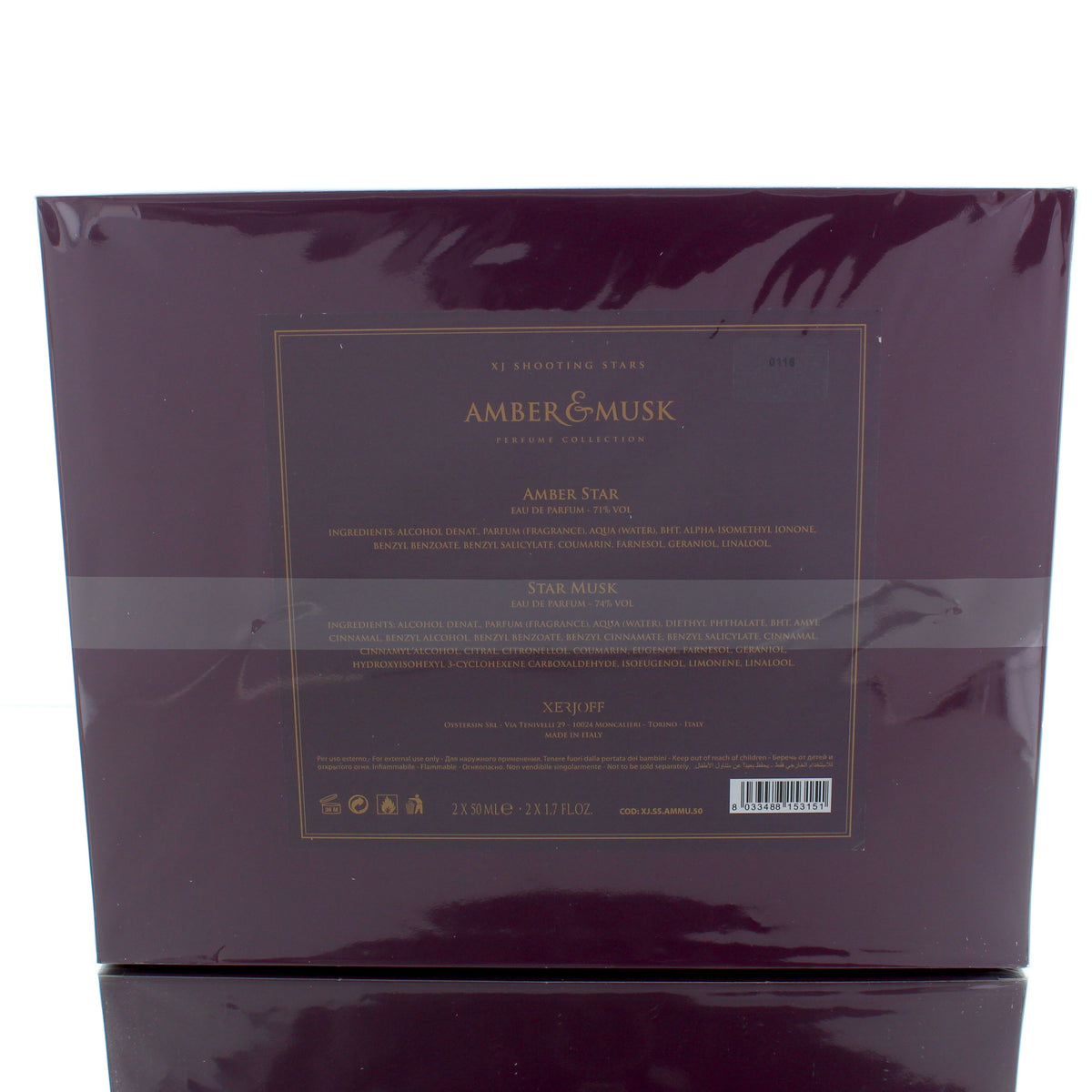 Xerjoff Shooting Stars Amber and Musk Collection For Man Parfum Perfume Tester