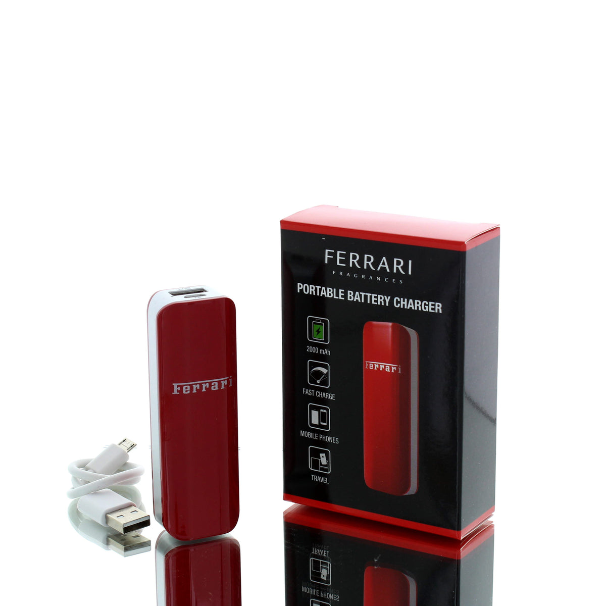 Ferrari Portable Battery Charger For Man/Woman Battery Charger Perfume Boxed