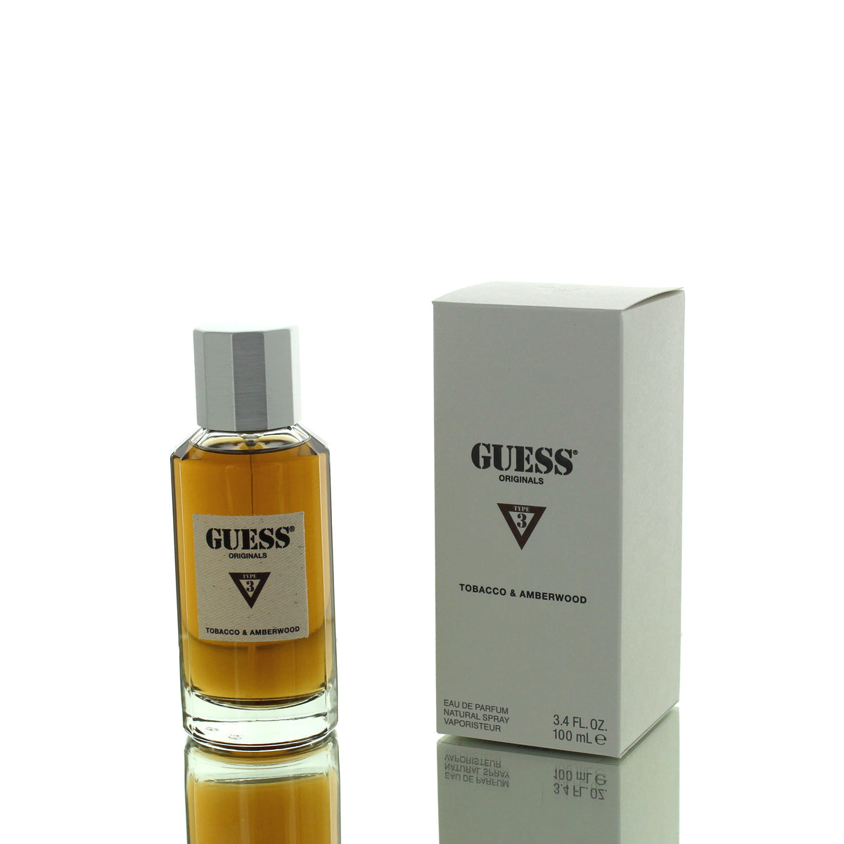 Guess Type 3 Tobacco & Amberwood For Man/Woman Eau De Parfum Perfume Boxed