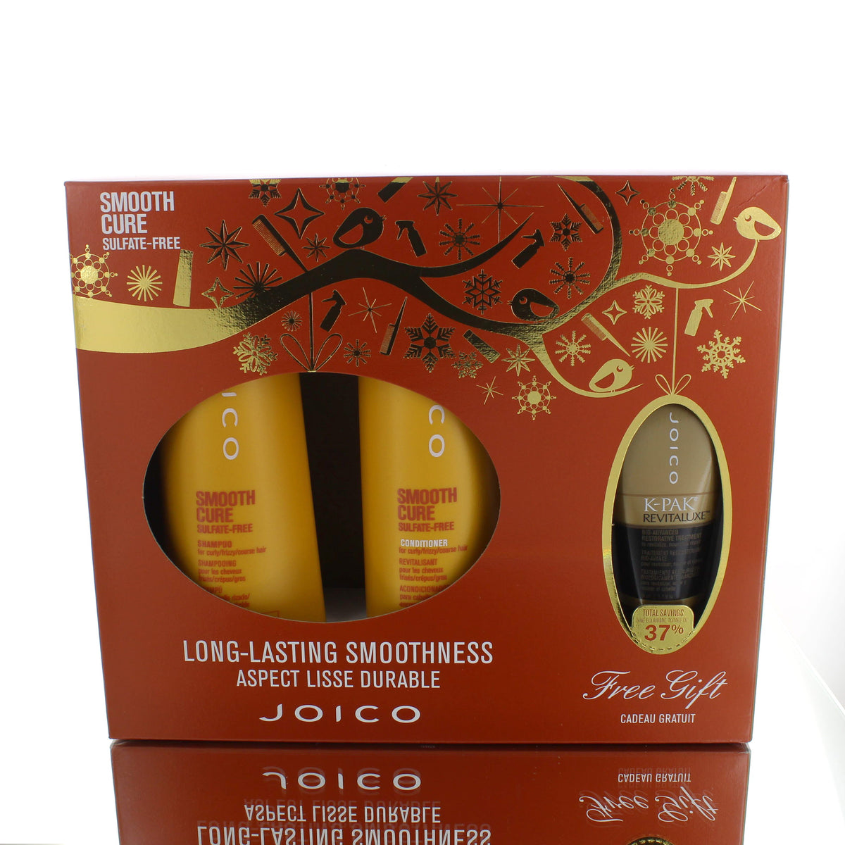 Joico Smooth Cure Sulfate-Free Ultimate Shampoo/Conditioner Kit For Woman Shampoo Perfume Gift Set