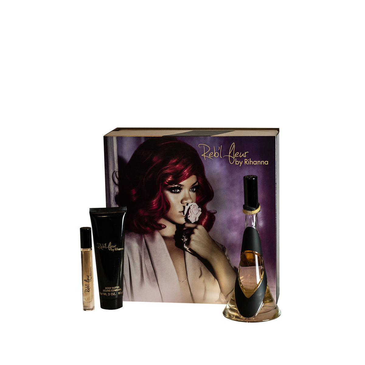 Rihanna Rebel Fleurs Classic (Pink) For Woman Eau De Parfum Perfume Gift Set