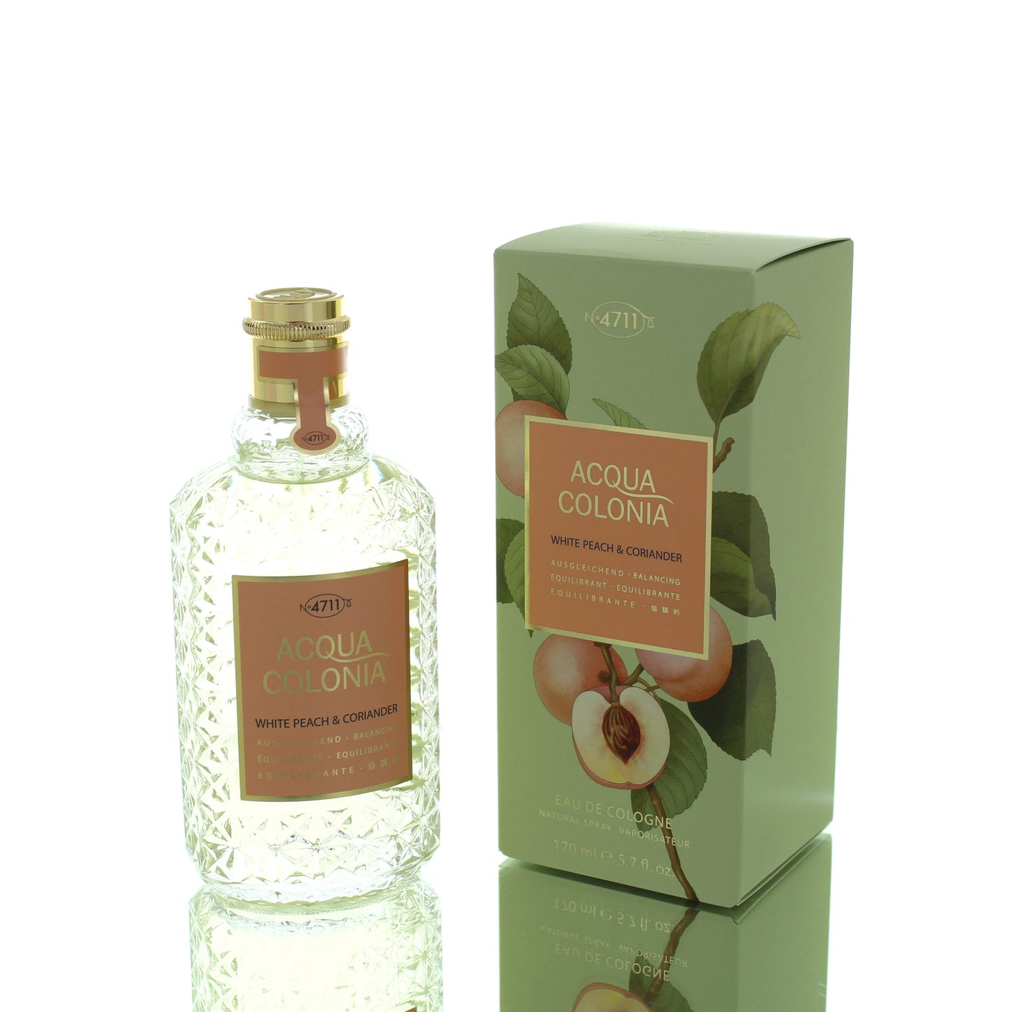 4711 Aqua Colonia White Peach And Coriander For Man/Woman Eau De Cologne Perfume Boxed