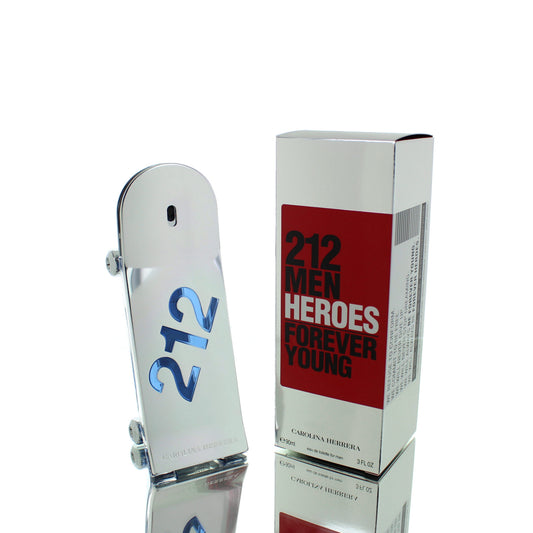 Carolina Herrera 212 Heroes Forever Young For Man Eau De Toilette Perfume Boxed