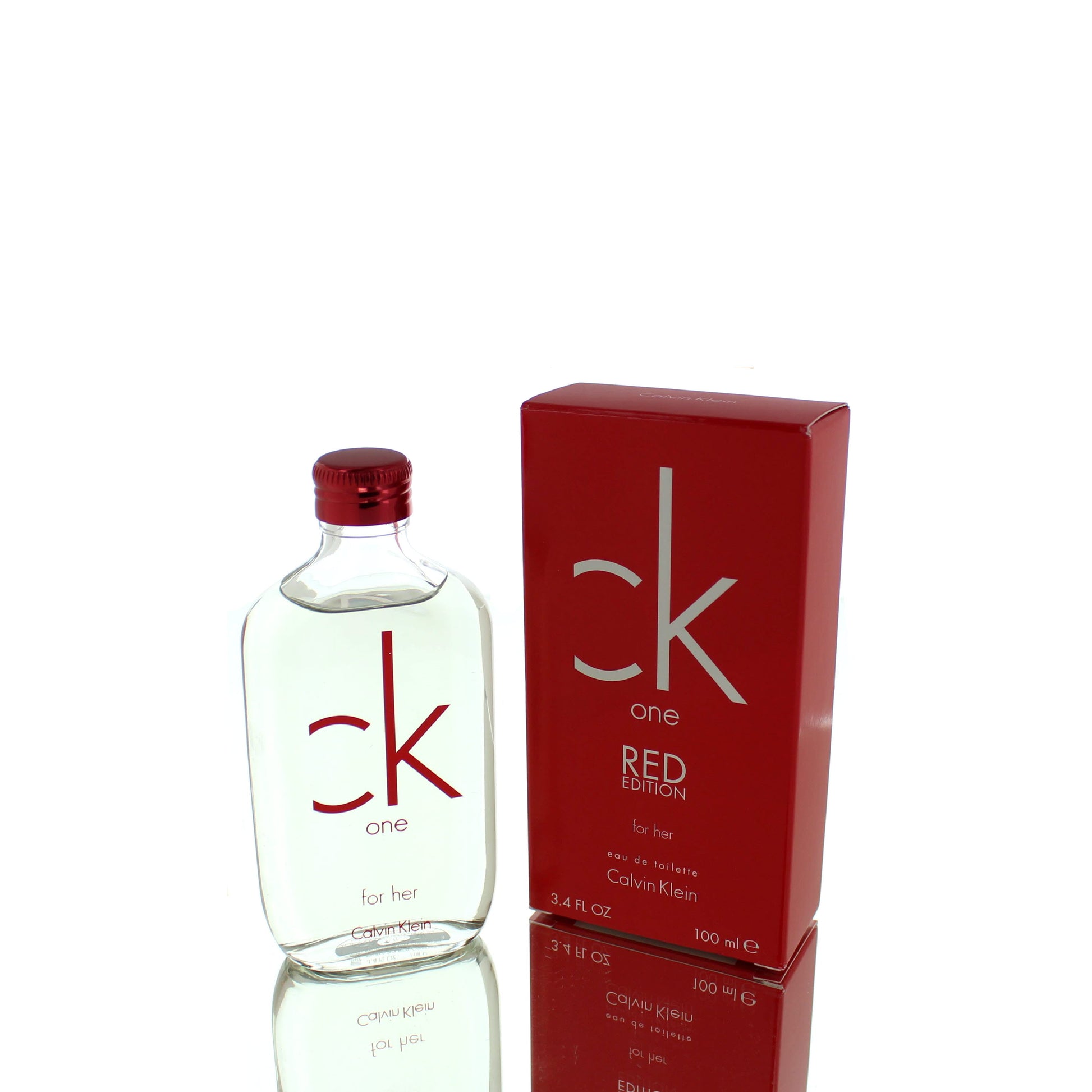 Ck One Red Edition For Woman Eau de Toilette Perfume Boxed