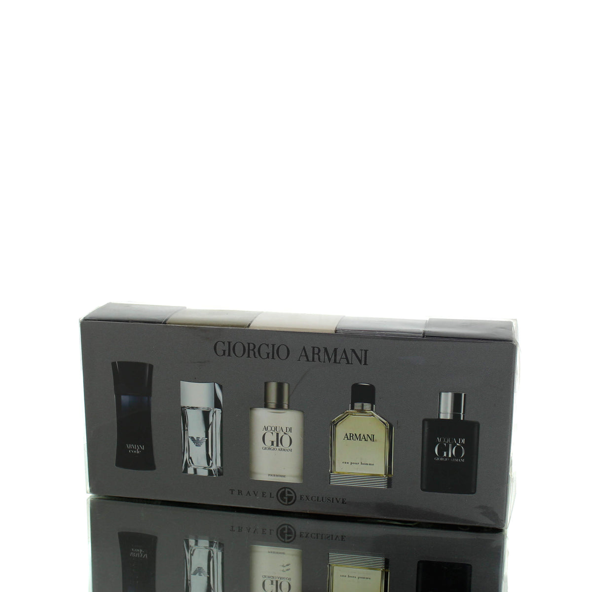 Giorgio Armani Miniature Set (Code, Diamonds, Gio, Eau, Profumo) For Man Eau De Toilette Perfume Gift Set