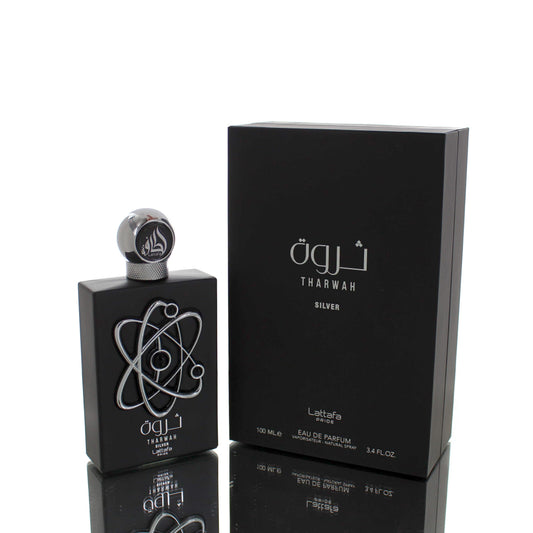 Lattafa Tharwah Silver For Man/Woman Eau De Parfum Perfume Boxed