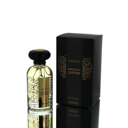 Nasamat Moroccan Leather Gold For Man/Woman Eau De Parfum Perfume Boxed