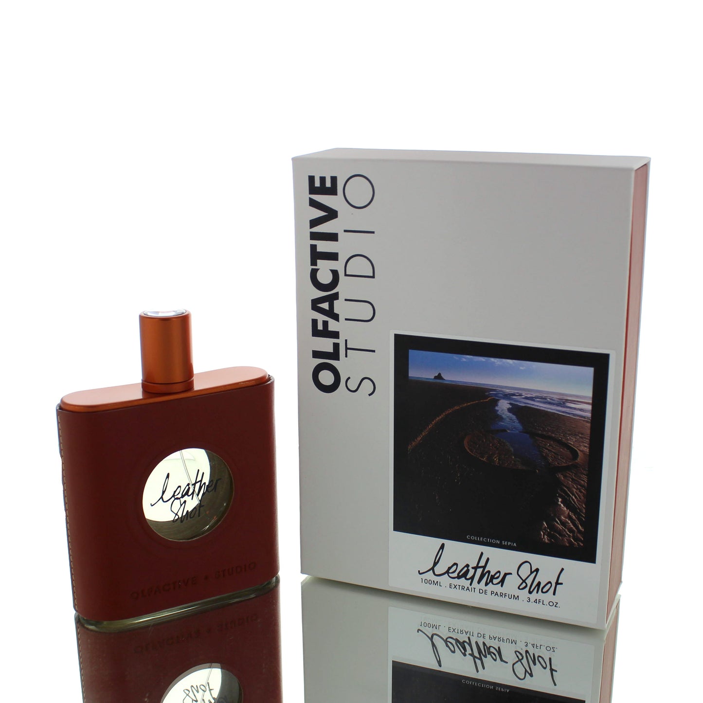 Olfactive Studio Sepia Collection Leather Shot Extrait For Man/Woman Extrait De Parfum Perfume Boxed