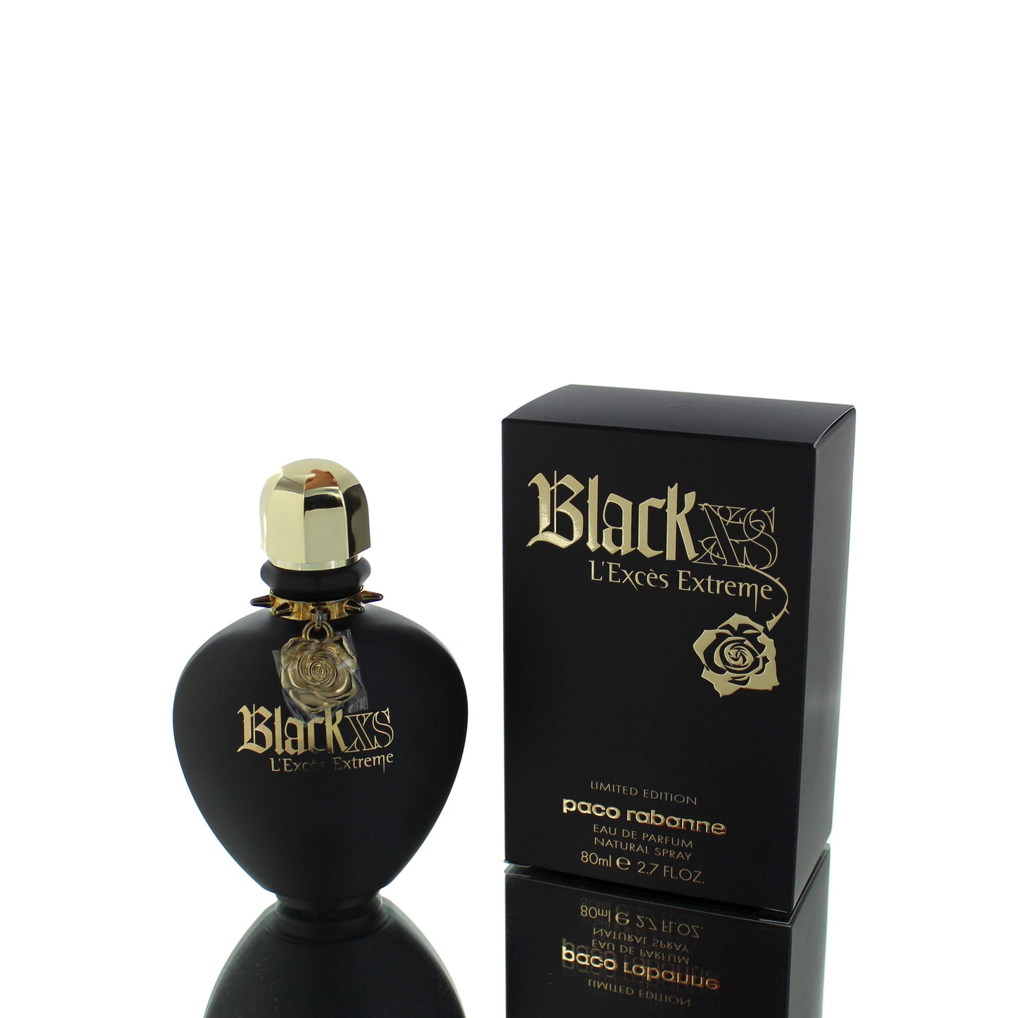 Rabanne Black Xs L'Excess Extreme Limited Edition For Woman Eau De Parfum Perfume Boxed