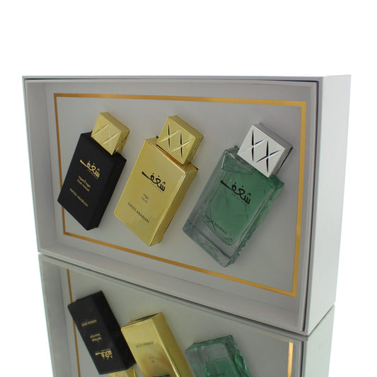 Swiss Arabian The Best Of Shaghaf (Shaghaf 985, Oud, Oud Aswad) Blockbuster Trio Gift Set For Man/Woman Eau De Parfum Perfume Gift Set