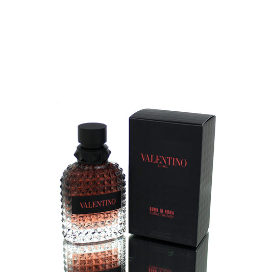 Valentino Born In Roma Coral Fantasy For Man Eau De Toilette Perfume Boxed