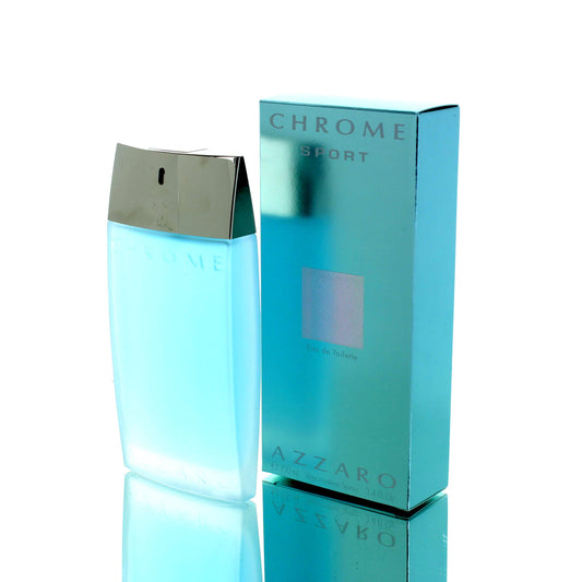 Azzaro Chrome Sport For Man Eau De Toilette Perfume Boxed
