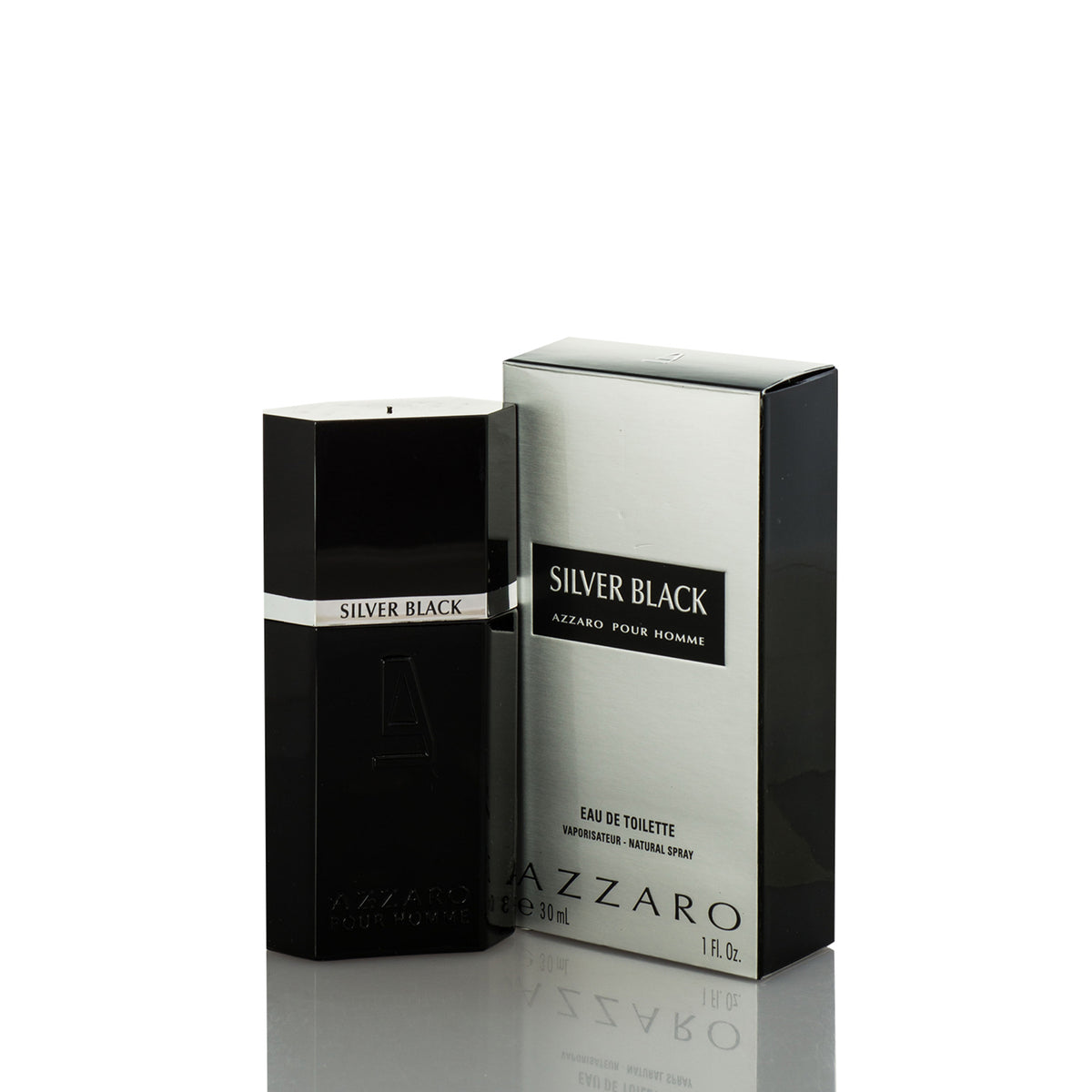 Azzaro Silver Black For Man Eau De Toilette Perfume Boxed
