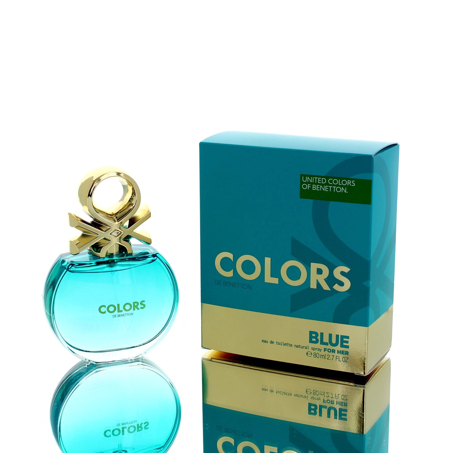 Benetton Colors Blue For Woman Eau De Toilette Perfume Boxed