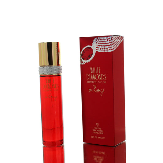 Elizabeth Taylor White Diamonds En Rouge For Woman Eau De Toilette Perfume Boxed