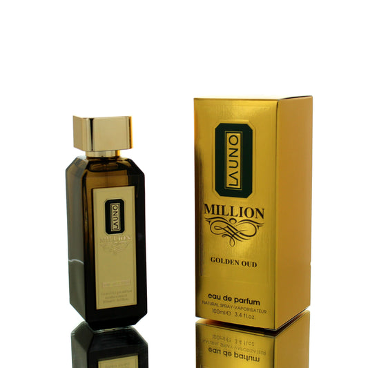 Fragrance World La uno Million Golden Oud (Golden Oud Twist) For Man Eau De Parfum Perfume Boxed