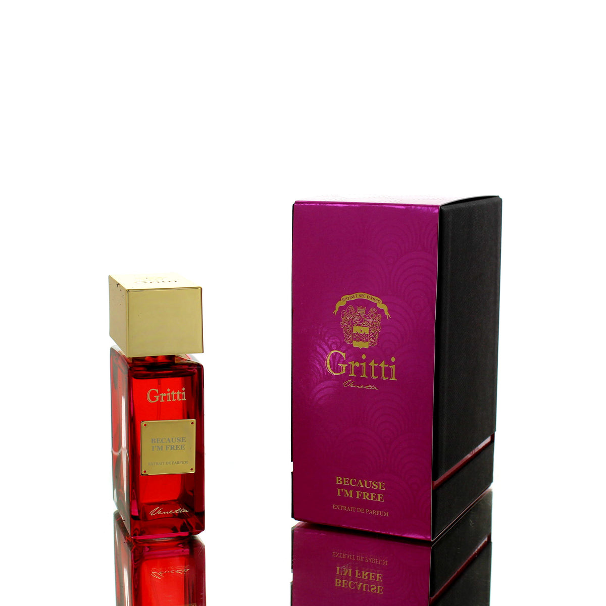 Gritti Because I'm Free For Man/Woman Extrait De Parfum Perfume Boxed