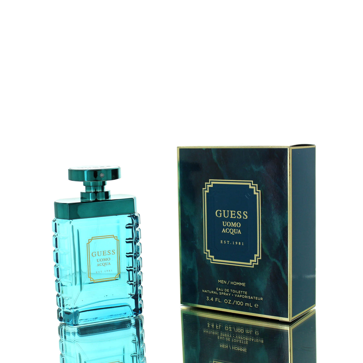 Guess Uomo Acqua For Man Eau De Toilette Perfume Boxed
