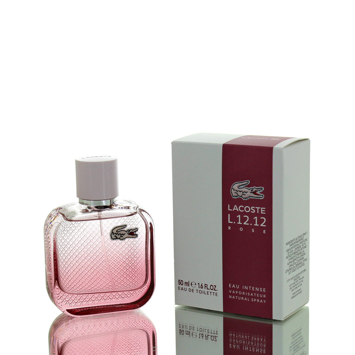 Lacoste L.12.12 Rose Eau Intense Eau De Toilette Fragrance Boxed