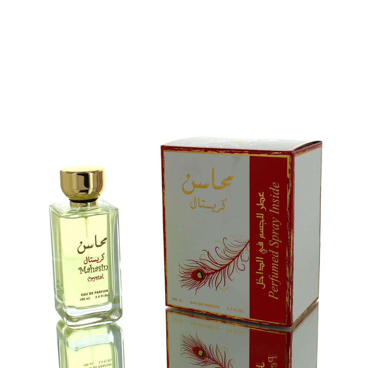 Lattafa Mahasin Crystal (with Deo) For Woman Eau De Parfum Perfume Boxed