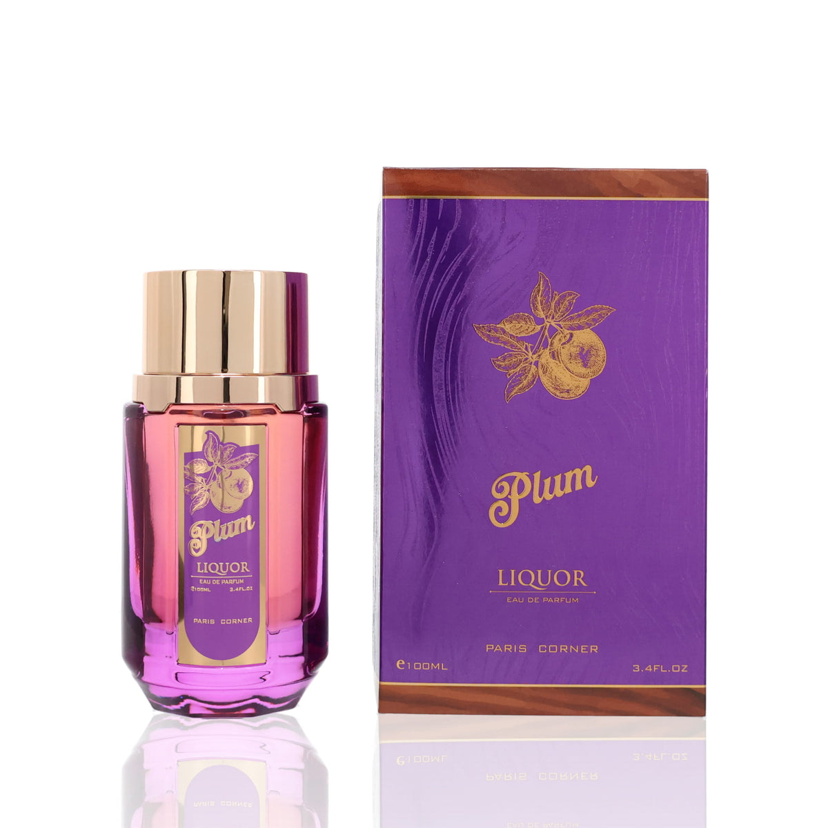Paris Corner Plum Liquor Eau De Parfum Fragrance Boxed