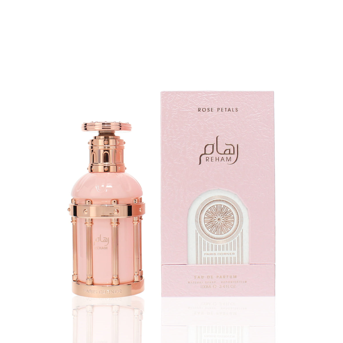 Paris Corner Reham Rose Petals Eau De Parfum Fragrance Boxed