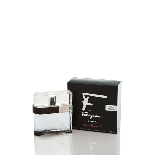 Salvatore Ferragamo F Black For Man Eau De Toilette Perfume Boxed