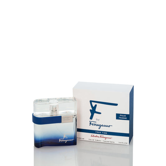 Salvatore Ferragamo F Free Time (Blue) For Man Eau De Toilette Perfume Boxed