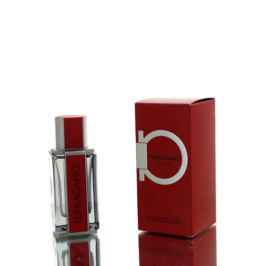 Salvatore Ferragamo Red Leather For Man Eau De Parfum Perfume Boxed