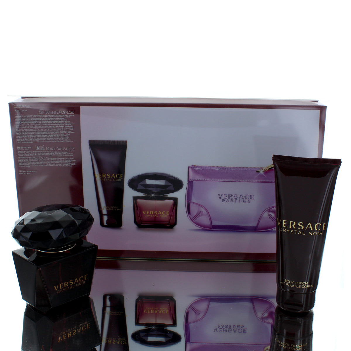Versace Crystal Noir For Woman Eau De Parfum Perfume Gift Set