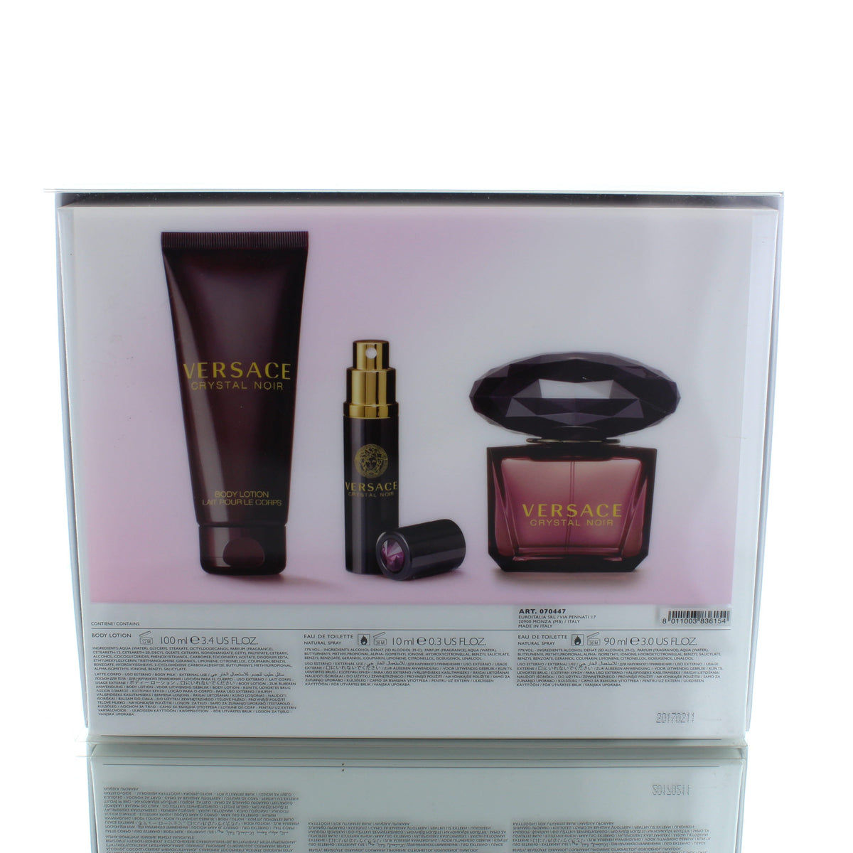 Versace Crystal Noir For Woman Eau De Toilette Perfume Gift Set