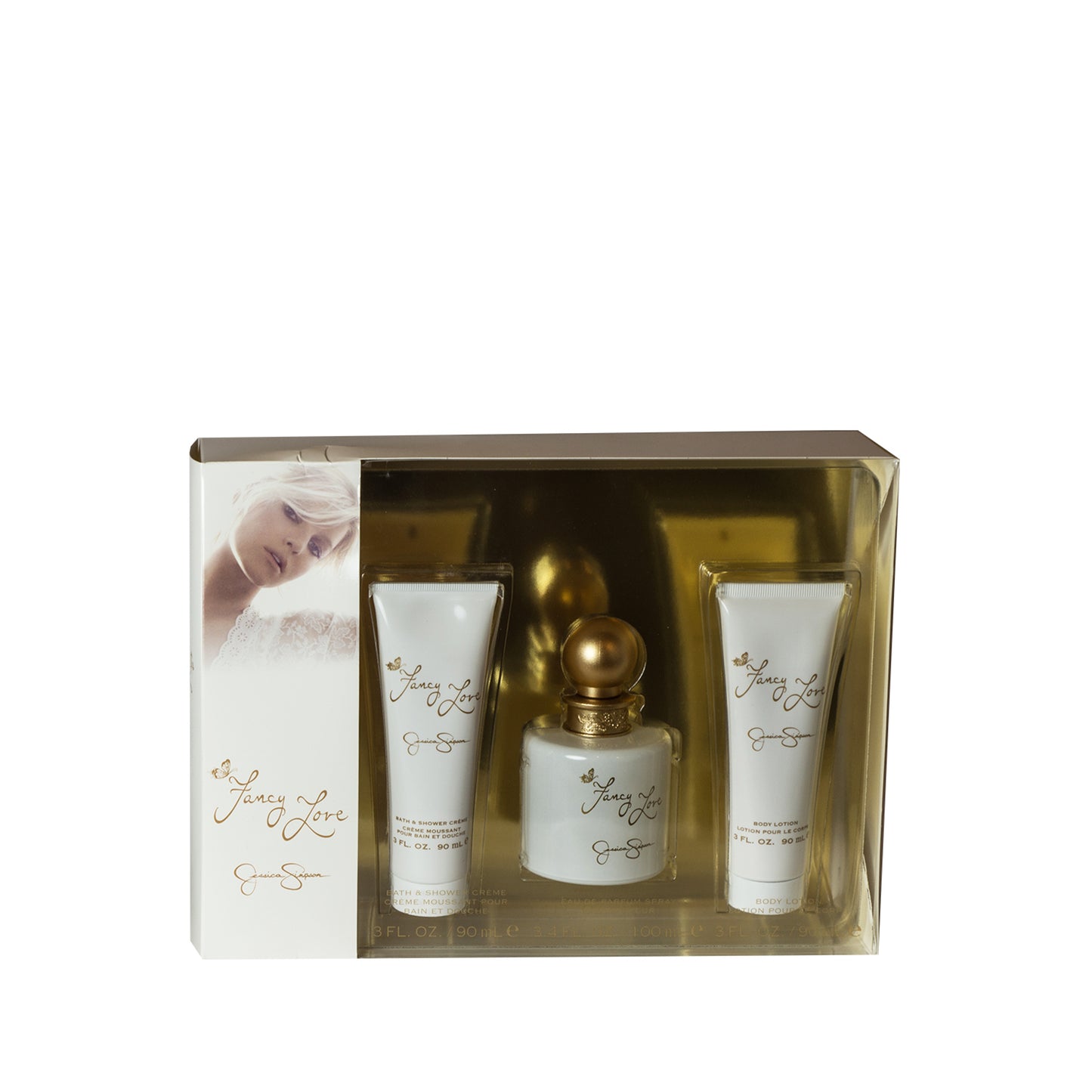 Jessica Simpson Fancy Love (White) For Woman Eau De Parfum Perfume Gift Set