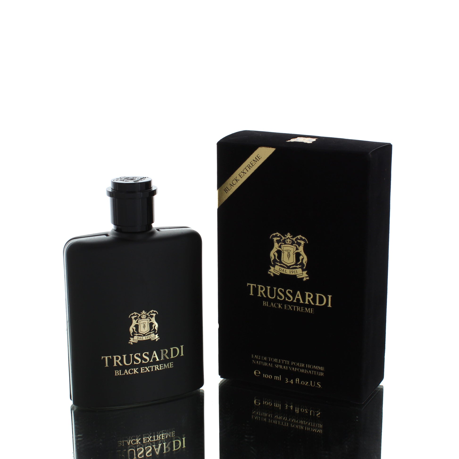Trussardi Black Extreme For Man Eau De Toilette Perfume Boxed