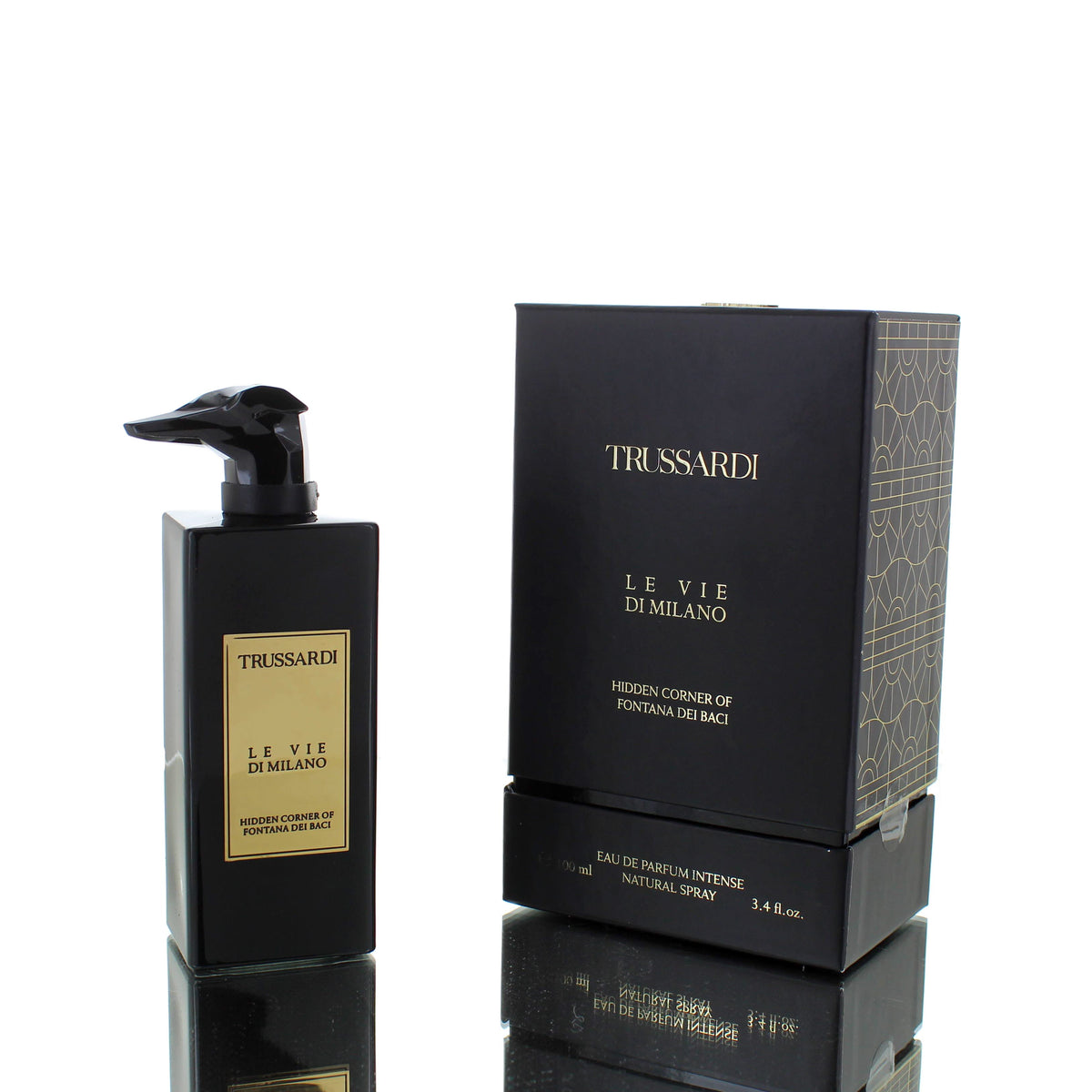 Trussardi Le Vie Di Milano Hidden Corner of Fontana dei Baci Intense For Man/Woman Eau De Parfum Perfume Boxed
