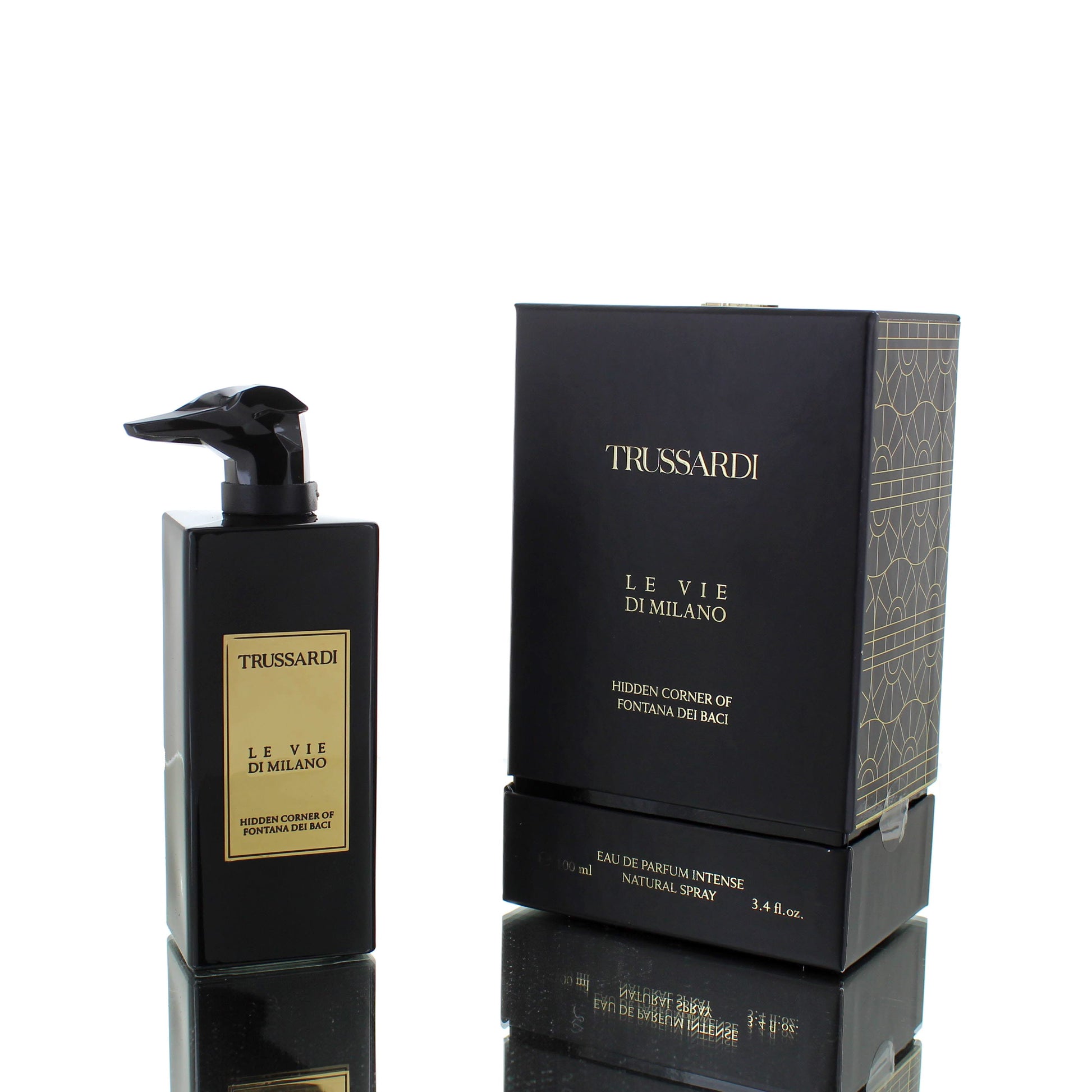Trussardi Le Vie Di Milano Hidden Corner of Fontana dei Baci Intense For Man/Woman Eau De Parfum Perfume Boxed