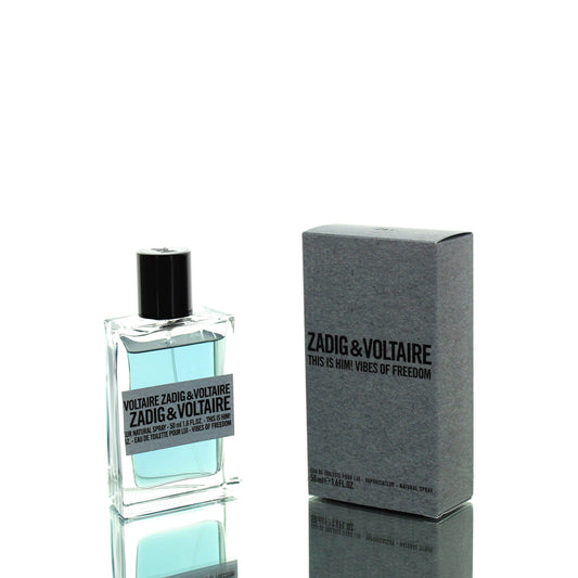 Zadig & Voltaire This Is Him Vibes Freedom For Man Eau De Toilette Perfume Boxed